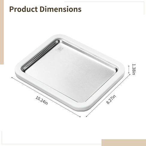 Instant Frozen Yogurt Plate, Stainless Steel 304 Ice Cream Roll Maker, 10 X 8 in Large, Includes 2 Spatulas in Saudi Arabia