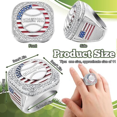 Landical 12 Set Championship Ring with Display Case and Stand Holder Championship Ring Box Acrylic Display Case and Holder Champion Trophy Rings for League Winner in Saudi Arabia