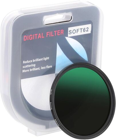PATIKIL 82mm Mist Filter, Dreamy Soft Diffusion Fog Effect Camera Lens Filter Slim Optical Glass with Lens Cap for Video Vlog Portrait Photography, Black in Saudi Arabia