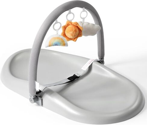 Mallify Baby Changing Pad with Waterproof and Non-Toxic Surface, Changing Table Pad with Adjustable Safety Belt, Wipe-Clean & Portable Changing Pad for Dresser(Grey) in Saudi Arabia