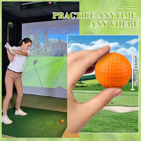 12 Pcs Foam Golf Practice Balls Soft Foam Balls for Golf Practice Realistic Feel and Flight Sport Training in Kuwait