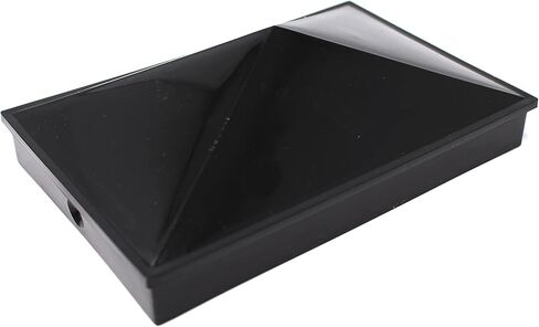 Plastic Pyramid 4x6 Nominal (3-5/8"x5-5/8") Fence Post Caps with Pre-Drilled Holes Black or White Multi- Quantity Packs (50, White) in Saudi Arabia