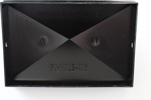 Plastic Pyramid 4x6 Nominal (3-5/8"x5-5/8") Fence Post Caps with Pre-Drilled Holes Black or White Multi- Quantity Packs (50, White) in Saudi Arabia