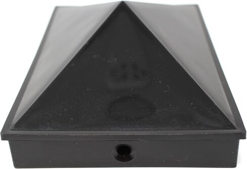 Plastic Pyramid 4x6 Nominal (3-5/8"x5-5/8") Fence Post Caps with Pre-Drilled Holes Black or White Multi- Quantity Packs (50, White) in Saudi Arabia
