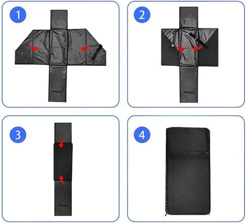 Folding Bike Storage Box Foldable Bicycle Organizer Protective Accessories Practical Portable Travel Bag Transport Case in Saudi Arabia