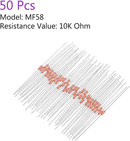 DMiotech 50 Pack MF58 10K Ohm NTC Thermistors Resistors,Temperature Sensors for 3D Printer Heater in Saudi Arabia