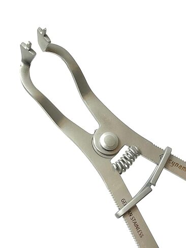 ArTLab-Ainsworth Rubber Dam Punch Pliers for Rubber Dam Sheets 5 Sizes Holes 0.8mm, 1.0mm 1.2mm 1.5mm and 2mm Rotary Punch-Rubber Dam Pliers Ivory Clamp Forceps (Rubber Dam Pliers Ivory) in Kuwait