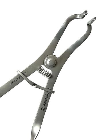 ArTLab-Ainsworth Rubber Dam Punch Pliers for Rubber Dam Sheets 5 Sizes Holes 0.8mm, 1.0mm 1.2mm 1.5mm and 2mm Rotary Punch-Rubber Dam Pliers Ivory Clamp Forceps (Rubber Dam Pliers Ivory) in Kuwait