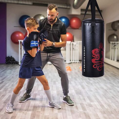Goplus Punching Bag Set with Gloves, 22LBS/ 40LBS Filled Kick Boxing Bag, Rucksack, Jump Rope, Firm Hook, Heavy Bag for Kids Youth Adults MMA Training, Muay Thai, Krav MAGA, Taekwondo, Karate in Saudi Arabia