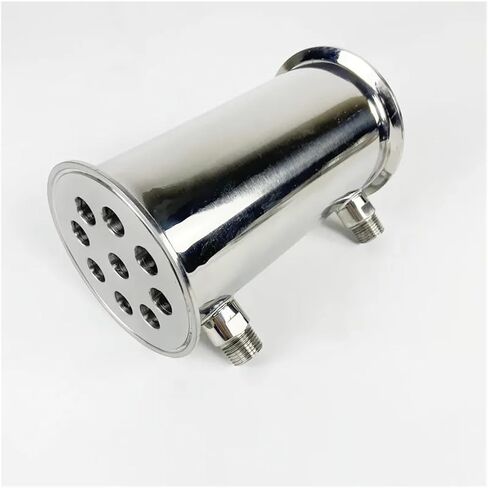 4" 102mm(OD119mm) Dephlegmator Reflux Distiller Condenser Length 200mm with 1/2" Male Tread Sanitary Steel 304 in Saudi Arabia
