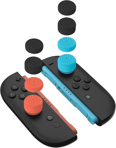 8Pcs Thumb Grips Compatible with Nintendo Switch 2 (2025), Button Caps Enhanced Gaming Grip Set Silicone Stick Cover Comfortable Accessories Improve Control in Saudi Arabia