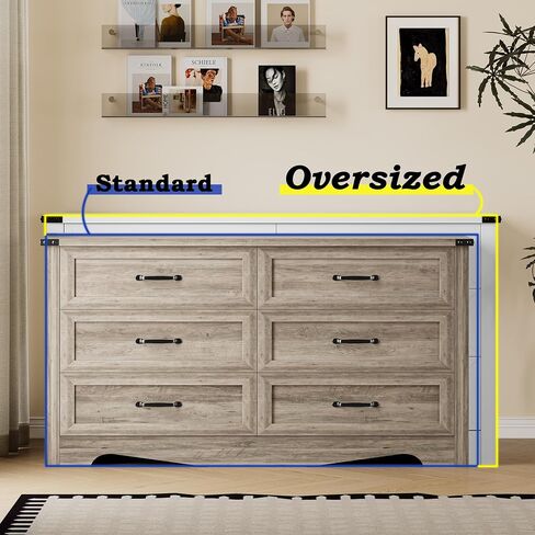 7-Drawer Dresser لغرفة النوم ، وصدر خشبي حديث من الأدراج مع مقابض معدنية ، وتصميم مضاد للانقادة ، ومنظم تخزين قوي ومستقر لغرفة المعيشة ، والمدخل ، والمكتب المنزلي in Kuwait