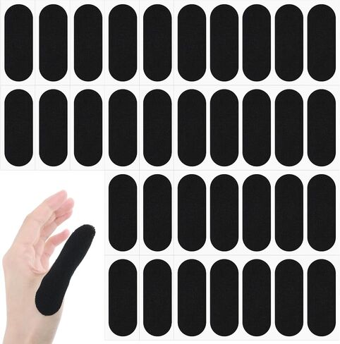 120 pcs شريط البولينج شريط الإصبع 2.95 "× 0.98" الرماة الإبهام الشريط البولينج الإبهام ملصقات حامي قبضة الأشرطة التنفس للرجال للرجال الرماة الرماة ممارسة الرياضة (أسود) in Saudi Arabia