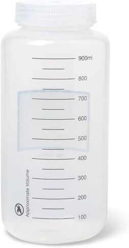 United Scientific® Unistore ™ - حاويات عينة مع أغطية - زجاجة كاشف عريض للبولي بروبيلين - زجاجات بلاستيكية متعددة الأغراض 4 أوقية (125 مل) مع أغطية ، 1 لكل منها in Saudi Arabia