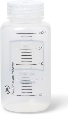United Scientific® Unistore ™ - حاويات عينة مع أغطية - زجاجة كاشف عريض للبولي بروبيلين - زجاجات بلاستيكية متعددة الأغراض 4 أوقية (125 مل) مع أغطية ، 1 لكل منها in Kuwait