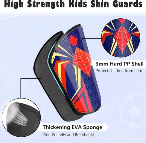 شين حراس كرة القدم أطفال بويز فتيات ، معدات حماية حارس شين لمدة 2-7 سنوات ، وسادات كرة القدم مع الأشرطة القابلة للتعديل in Kuwait