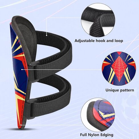 شين حراس كرة القدم أطفال بويز فتيات ، معدات حماية حارس شين لمدة 2-7 سنوات ، وسادات كرة القدم مع الأشرطة القابلة للتعديل in Kuwait