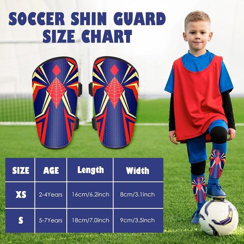 شين حراس كرة القدم أطفال بويز فتيات ، معدات حماية حارس شين لمدة 2-7 سنوات ، وسادات كرة القدم مع الأشرطة القابلة للتعديل in Kuwait