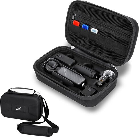 حالة حمل JJC Compact لـ DJI Osmo Pocket 3 ، الحافظة المحمولة EVA Hard Shell Pocket 3 مع حزام الكتف ، حقيبة وقائية مقاومة للماء لإكسسوارات الجيب 3 ، السفر وحمل يوميًا in Saudi Arabia