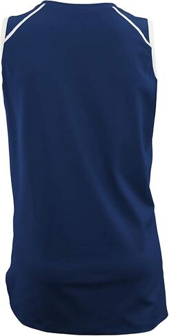 ASICS Womens Ace Jersey Sleveless ، Color: Navy/White ، XL in Saudi Arabia
