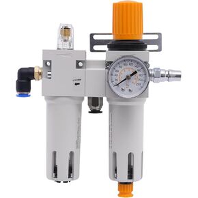 145Psi Tire Changer Part Air Pressure Oil Water Separator Regulator Trap Filter with Pressure Gauge Plastic Housing Compressed Air Filter Regulator Combo for Tire Changer Machine Part in Saudi Arabia