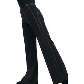 JS CHOW Black Men's Boys' Latin Ballroom Smooth Rhythm Performance Competition Practice Dance Pants in Saudi Arabia