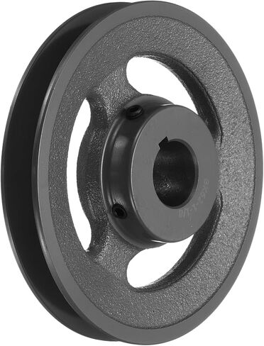 uxcell BK62-1-1/8 V-Belt Sheave 36899"Bore 5.95"OD Single Groove Web Sheave Bored-to-Size Sheave, Cast Iron, Belt Section for 3L or B Belt in Saudi Arabia
