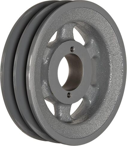 2BK65 FHP QT Bushed V-Belt Sheave, B Belt Section, 2 Grooves, QT Bushing required, Cast Iron, 6.25" OD, 4000 max rpm in Saudi Arabia