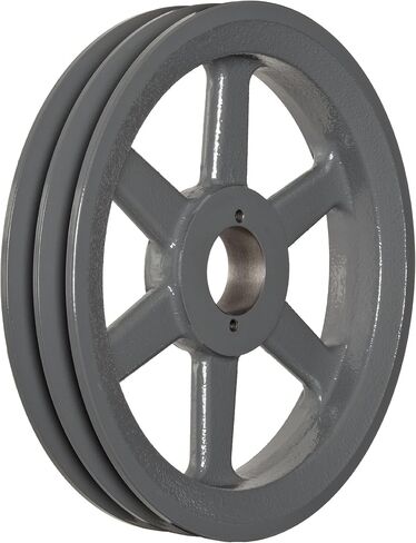 2BK65 FHP QT Bushed V-Belt Sheave, B Belt Section, 2 Grooves, QT Bushing required, Cast Iron, 6.25" OD, 4000 max rpm in Saudi Arabia