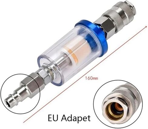 1/4 Inch Water Oil Separator Trap with Style for Compressor Spray Paint Gun Tool Pressure Parts 1Pcs(Only Filter) in Kuwait