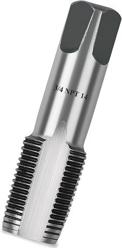 3/4"-14 NPT Pipe Tap, Professional Carbon Steel Pipe Thread Tap for Cleaning or Re-thread Damaged or Jam Pipe Threads, Perfect for Plumbers Mechanics DIYers (3/4"-14 NPT) in Saudi Arabia