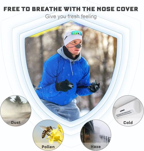 1pc Wool Nose Cover - Winter Nose Warmer & Protector for Men & Women, Anti Cold & Air Conditioning in Saudi Arabia