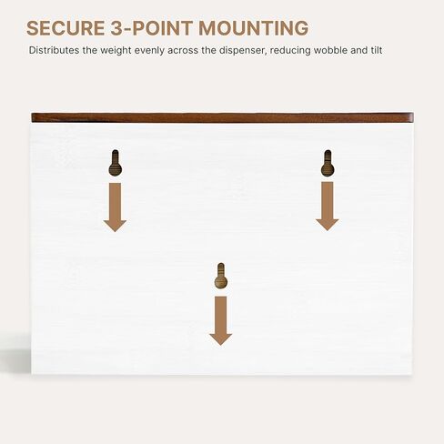 eBun Bamboo C Fold Paper Towel Dispenser – Wall Mount & Countertop Napkin Holder for Multifold, Z-Fold Styles, Modern Farmhouse Paper Towel Holder for Bathroom, Kitchen, Office & Commercial Use, Brown in Kuwait