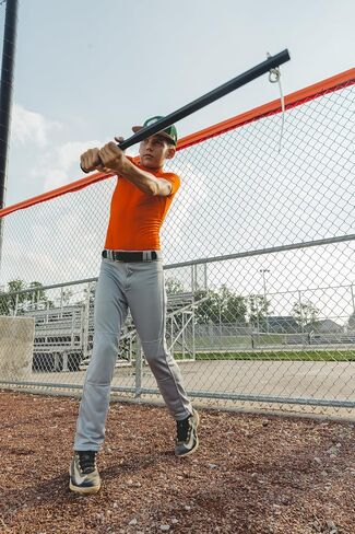 Power Swing Bat Pro - Baseball Softball Swing Training BAT - 5 نطاقات مقاومة قابلة للتعديل - نقاط مرفق متعددة لمسار التأرجح والقوة وسرعة الخفافيش - في التدريب في المنزل جميع الأعمار in Saudi Arabia