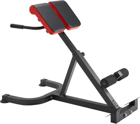 VEVOR Roman Chair Hyperextension Bench, 300 lbs Adjustable Extension Machine, Multi-Function Exercise Equipment for Glute, Hamstring, Lower Back, and Ab Workout, Fitness Weight Bench for Home Gym in Saudi Arabia