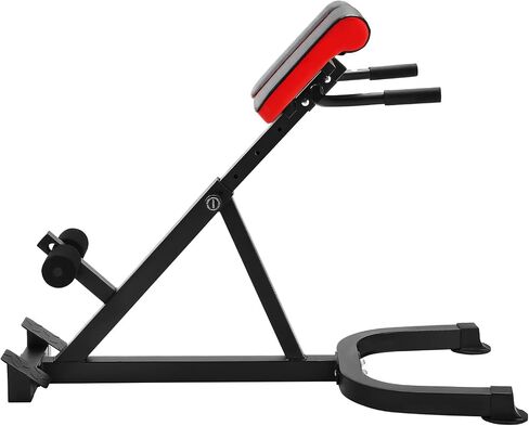 VEVOR Roman Chair Hyperextension Bench, 300 lbs Adjustable Extension Machine, Multi-Function Exercise Equipment for Glute, Hamstring, Lower Back, and Ab Workout, Fitness Weight Bench for Home Gym in Saudi Arabia