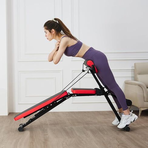 Vevor متعددة الوزن وظيفي مقعد لممارسة تمارين كامل الجسم ، مقعد الروماني فرط النقد ، 770 رطلا معدات قابلة للتعديل وقابلة للطي للذراع الخلفية Core AB ، آلة التمرين للجلوس لصالة الألعاب الرياضية المنزلية in Kuwait