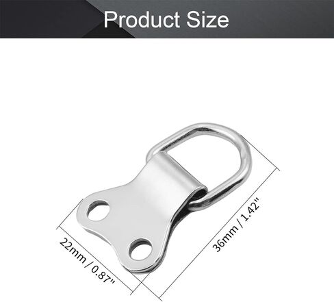 أظافر لعلاج الصور المعلقة ، خطافات صور 20pcs حلقة إطار صورة الإطار 1.42 "× 0.87" مجموعة تشويش نغمة الفضة لإطارات الصورة الإطارات صورة معلقة (100pcs) in Kuwait