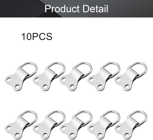 أظافر لعلاج الصور المعلقة ، خطافات صور 20pcs حلقة إطار صورة الإطار 1.42 "× 0.87" مجموعة تشويش نغمة الفضة لإطارات الصورة الإطارات صورة معلقة (100pcs) in Kuwait