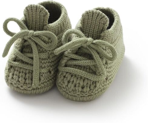 Baby Booties Newborn First Walks Shoes Cozy Warm Knit Soft Booties for Infant Boy Girl in Kuwait