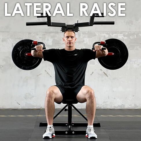 Mikolo Deltoid and Shoulder Press Machine, Lateral Raise Machine with Adjustable Seat and Backrest, 800 Weight Capacity Upper Body Machine in Saudi Arabia