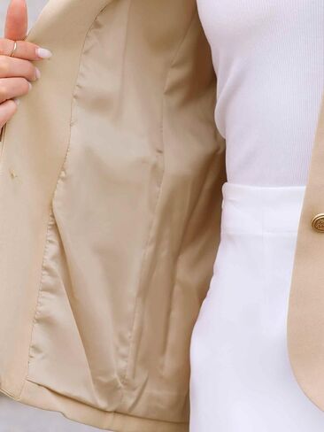 Allegra K Business Office Blazer for Women's Notched Lapel Long Sleeve Single Breasted Work Suit Jackets in Saudi Arabia