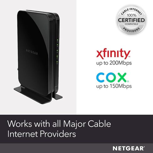 مودم كابل NETGEAR CM500 - متوافق مع جميع موفري الكابلات بما في ذلك Xfinity من Comcast وSpectrum وCox | لخطط الكابلات حتى 400 ميجابت في الثانية | وثيقة 3.0 in Saudi Arabia