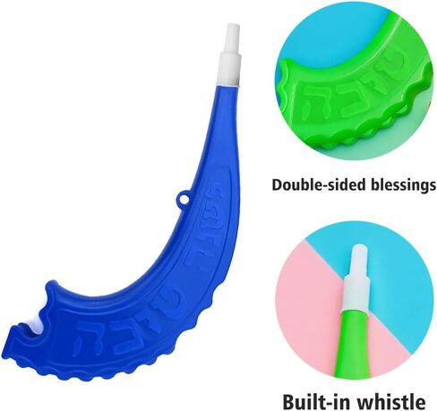 Zlixing Rosh Hashanah Gifts Kids Shofar Rams Horn Instrument Rosh Hashanah Decorations in Kuwait