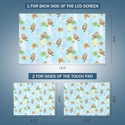 Personalized Laptop Skin Sticker Decal 12.1 13 13.3 14 15 15.4 15.6 Inches Universal Netbook Skin Sticker Reusable Notebook PC Art Decal Protector by AORTDES (Yellow Green) in Saudi Arabia