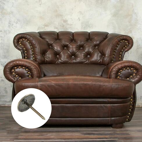 300 Pcs Antique Upholstery Tacks Daisy Furniture Bronze Nails Brass Tacks Stud Upholstery Push Pins Decorative Bronze Thumbs for Sofa, Chair, Bed, Door and Other Furniture in Saudi Arabia