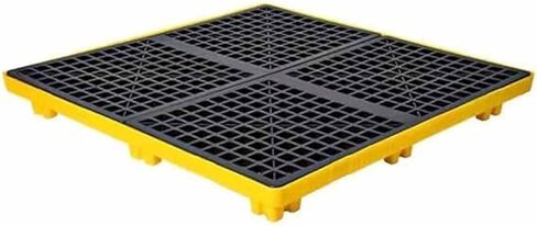 Drum Spill Containment Pallet, with Drain and Forklift Pockets, 2,000 Lbs. Load Capacity Containment Tray for Garage Supermarket Basement(49x35x9cm)(130x110x30cm) in Saudi Arabia
