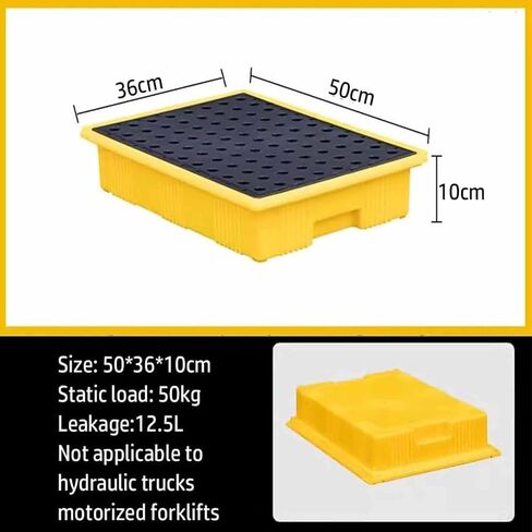 48"x24"x4" Spill Platform with Grating and Forklift Pockets, 2,000 Lbs. Load Capacity Containment Tray with Drain Outlet Modular Platform Pallets(50x36x10cm) in Saudi Arabia