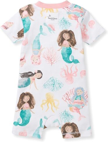 Burt's Bees Baby Unisex Baby Short Sleeve Pajamas, One-Piece Sleeper Romper PJs, Snug Fit for Infants 3 to 24 Months, Juice Box in Saudi Arabia