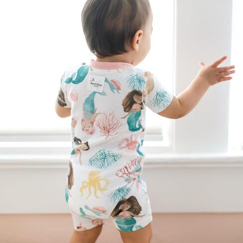 Burt's Bees Baby Unisex Baby Short Sleeve Pajamas, One-Piece Sleeper Romper PJs, Snug Fit for Infants 3 to 24 Months, Juice Box in Saudi Arabia